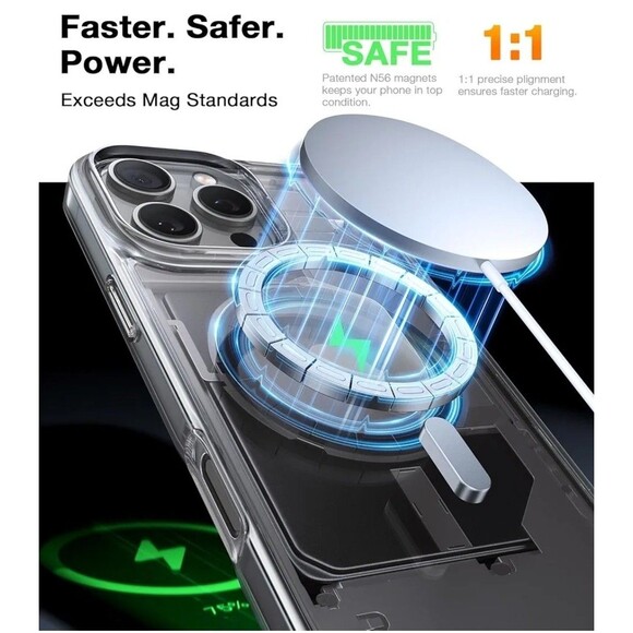 TORRAS Magnetic Slim-Fit for iPhone 16 Pro Max Case, Ultra-Thin Compatible Mag - Picture 9 of 10